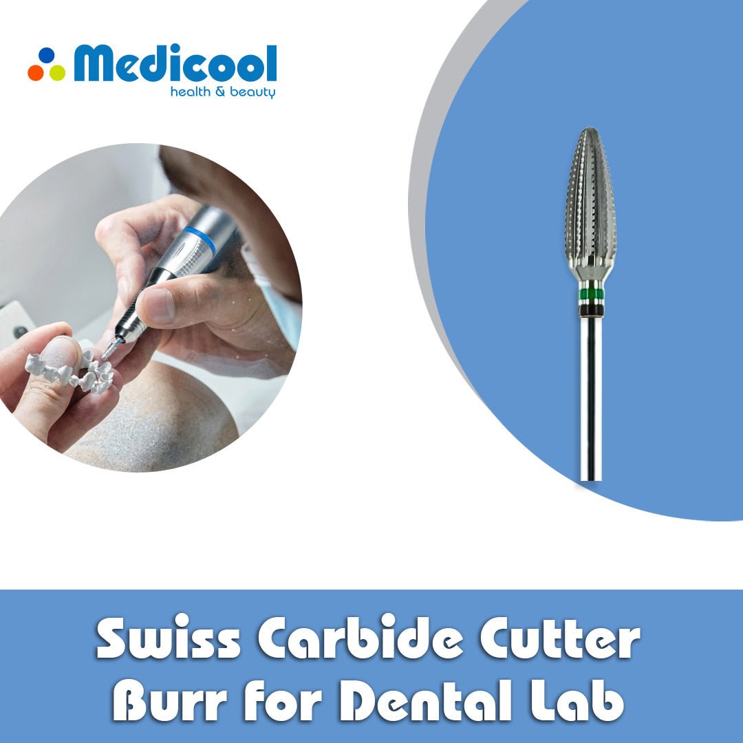Swiss Carbide Cutter Burr for Dental Lab - Medicool