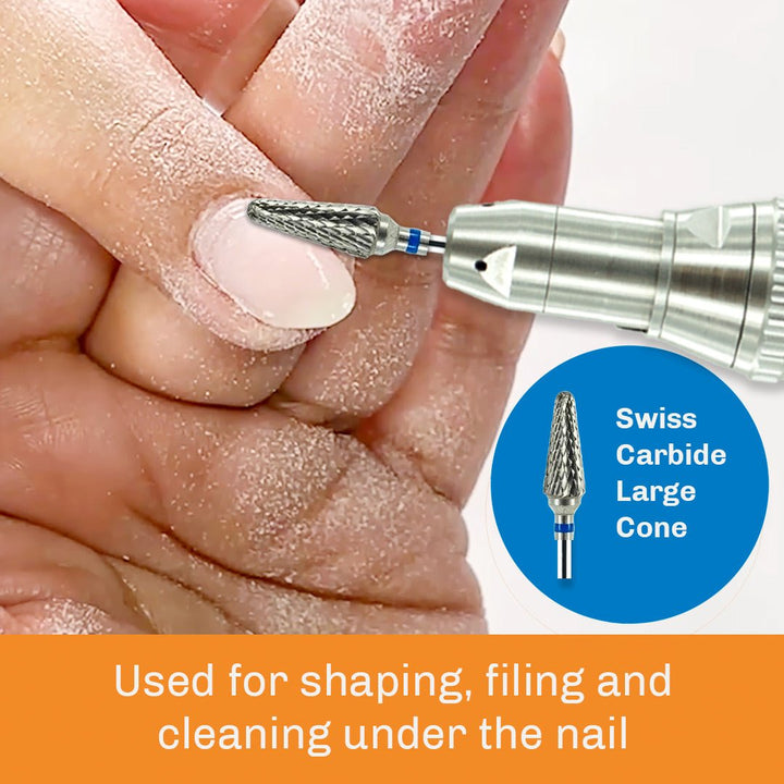 Swiss Carbide Large Cone Bit for Nails - Medicool
