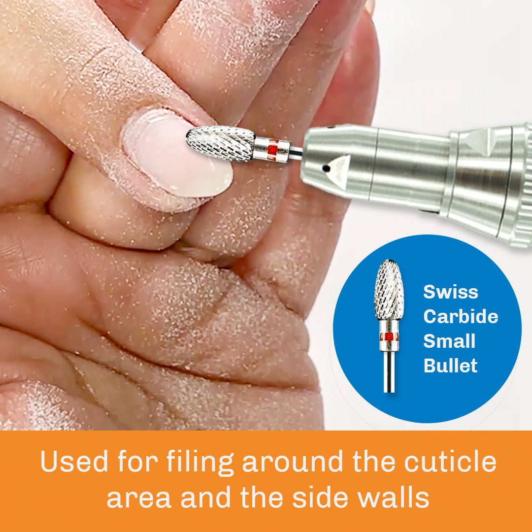 Swiss Carbide Small Bullet Bit - SC53 BIT - for Nails - Medicool