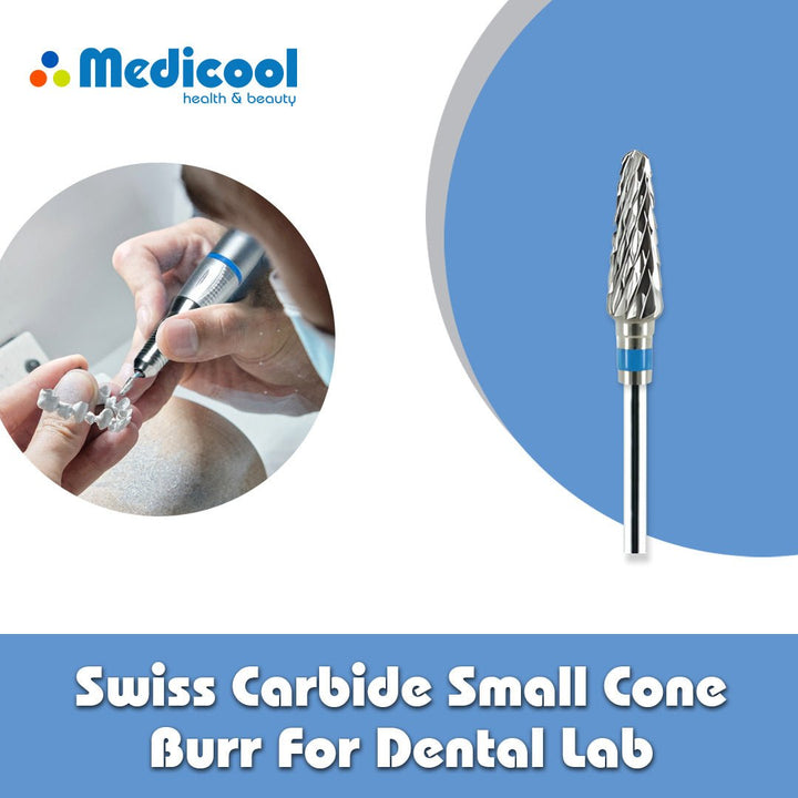 Swiss Carbide Small Cone Burr for Dental Lab - Medicool