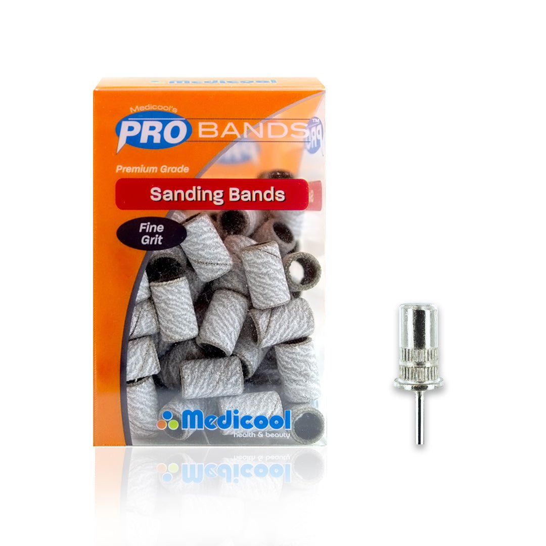 White Sanding Bands and Mandrel Bundle - Medicool