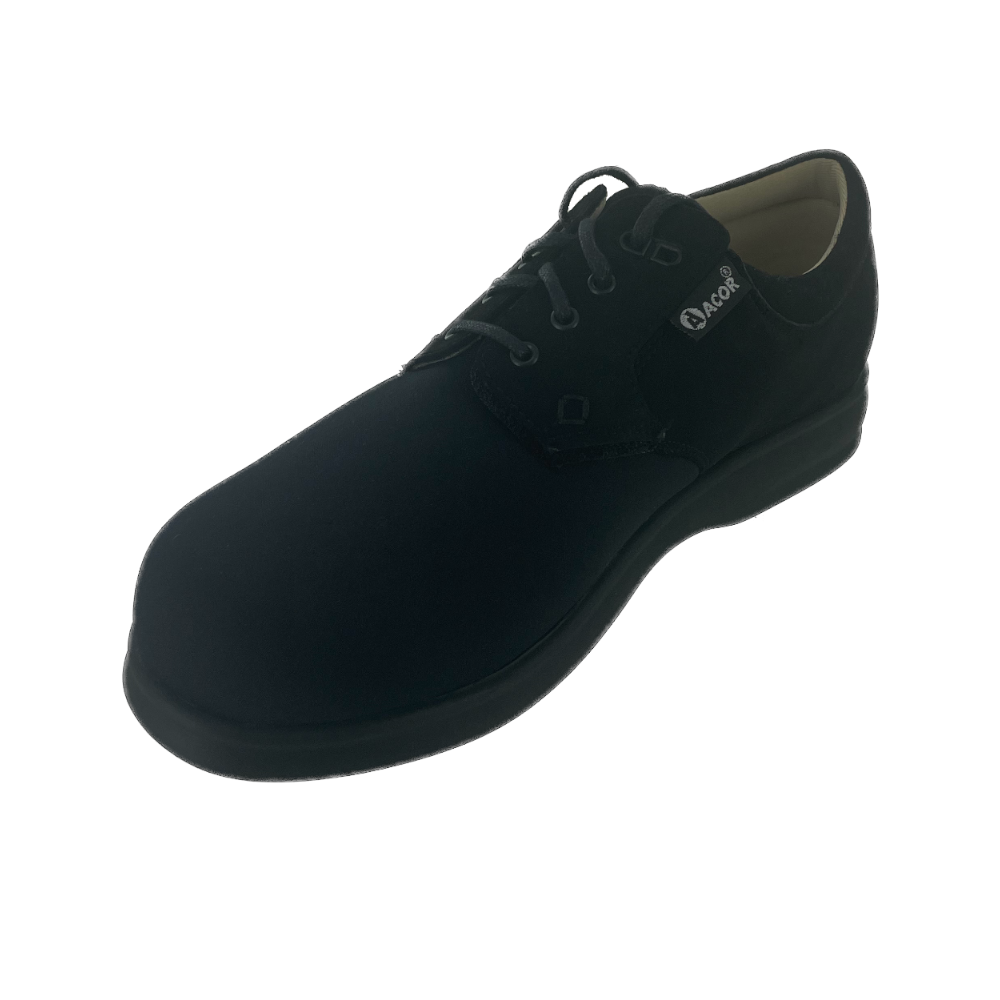 Comfort Street Diabetic Shoe 01203M/01203W/01203XW Black Lycra/Nubuck*