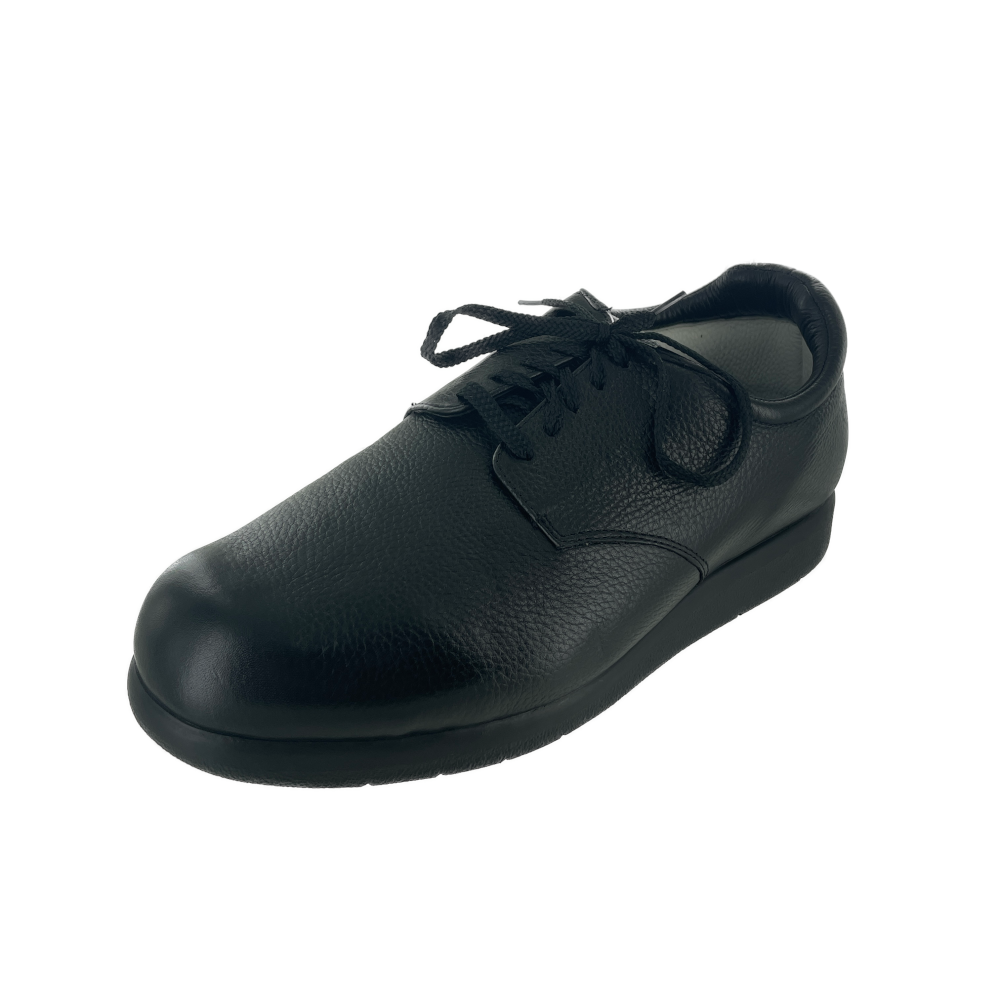 Drew Doubler 40822-11 Black Soft Pebbled Men's Diabetic Shoes