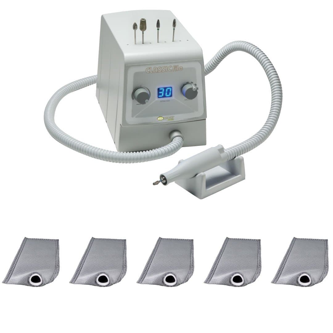 Pro Vac File® Classic for Podiatry and H.E.P.A. Filters Bundle