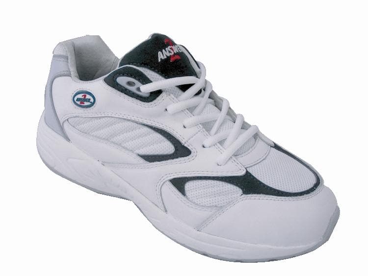 AMLN Answer 2 Mens Athletic Tie - Up White/Blue/Grey* - Medicool