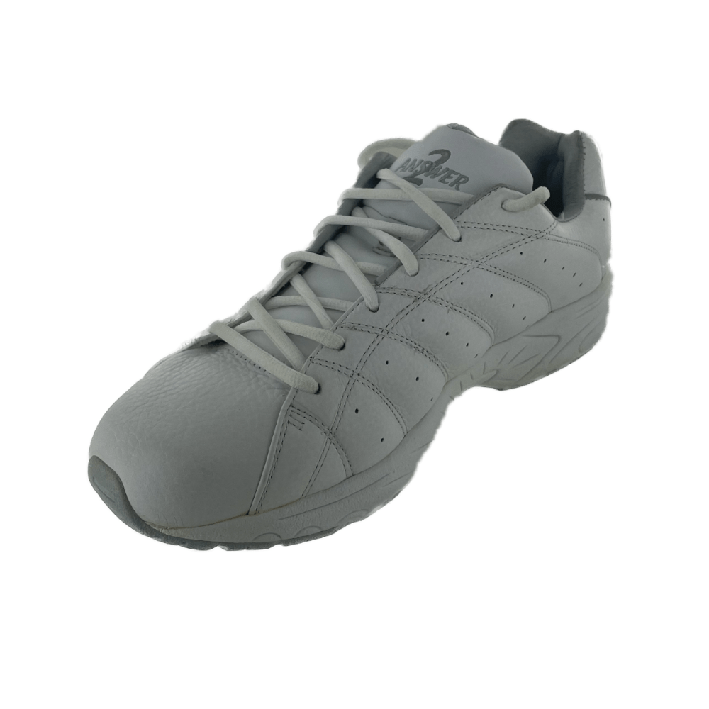 Answer2 Men Athletic Walking Shoes White/Grey* - Medicool