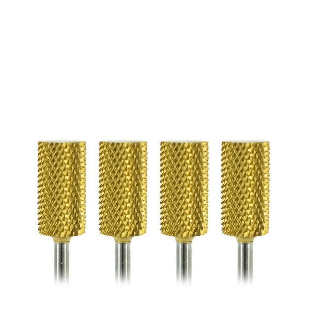 Gold Carbide Barrel Bits for Nails - Medicool
