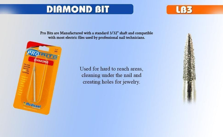 Diamond Micro Oval Bit for Dental-LB3-Medicool