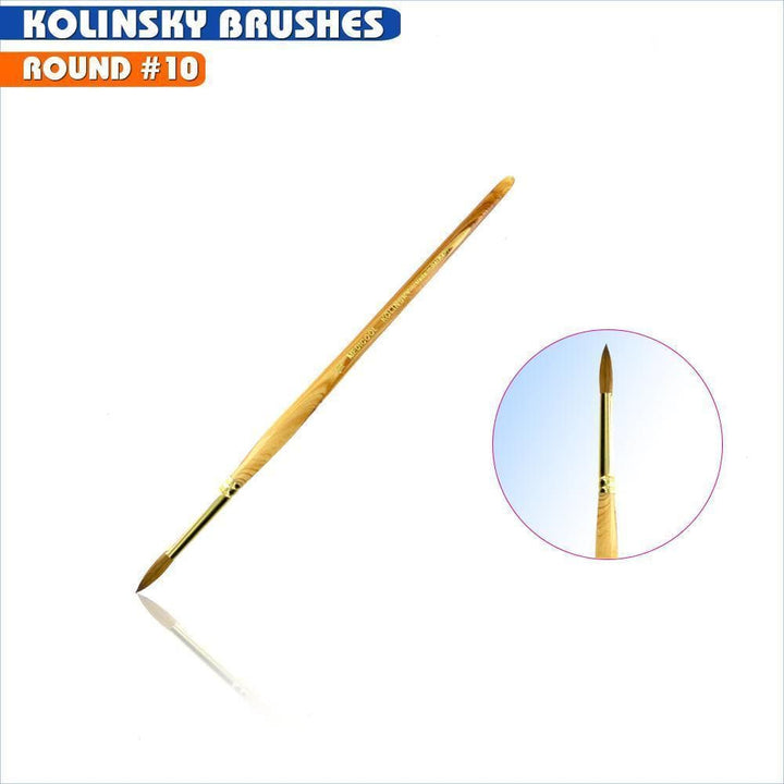 Gold Carbide Cone Bit -CC3- 4 Pack for Nails + Kolinsky Brush + Acrylic Powder