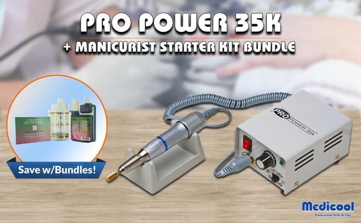 Medicool Pro Power 35K-Manicurist Starter Kit Bundle - Medicool