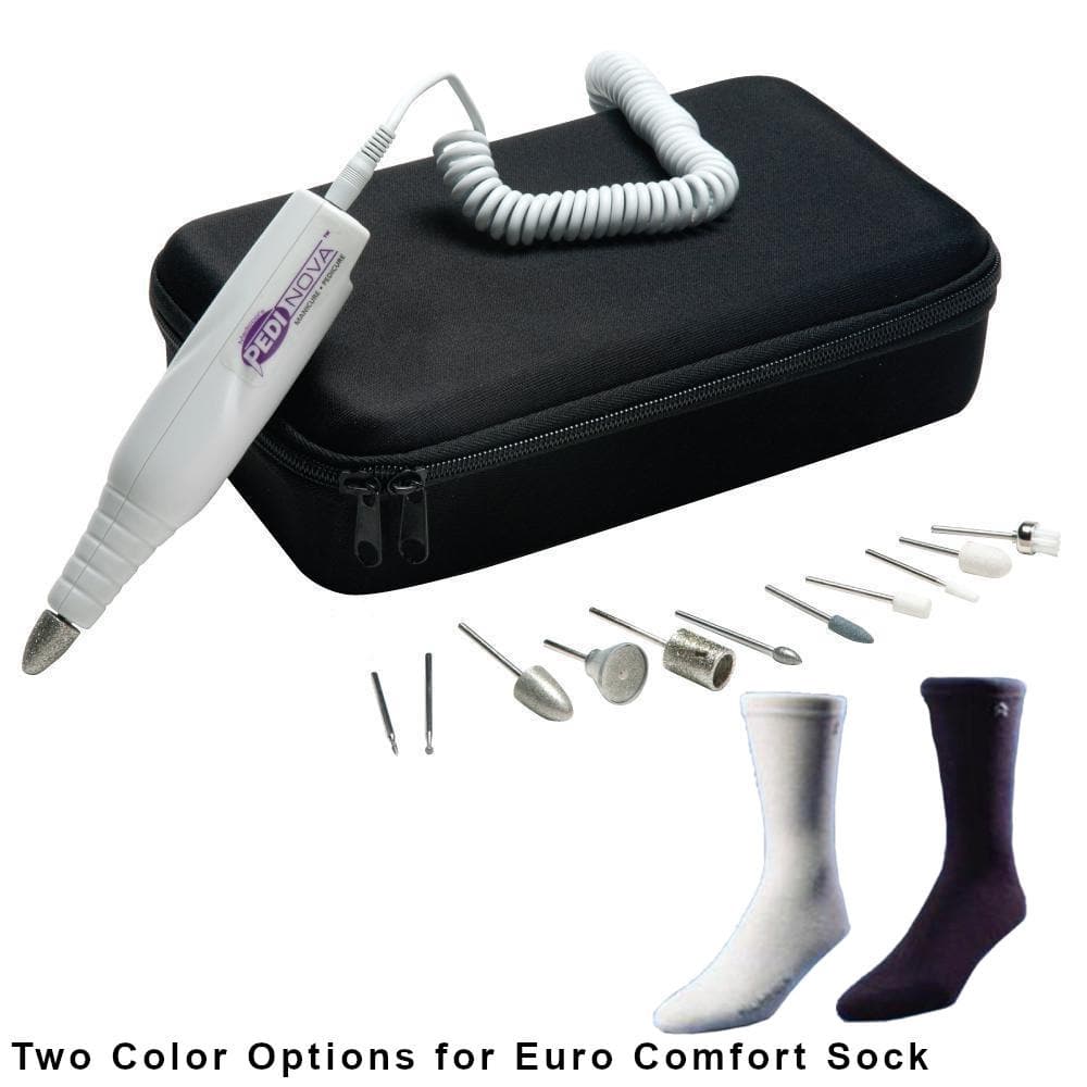 Pedinova 3 Nail File and Euro Comfort Diabetic Socks - Medicool