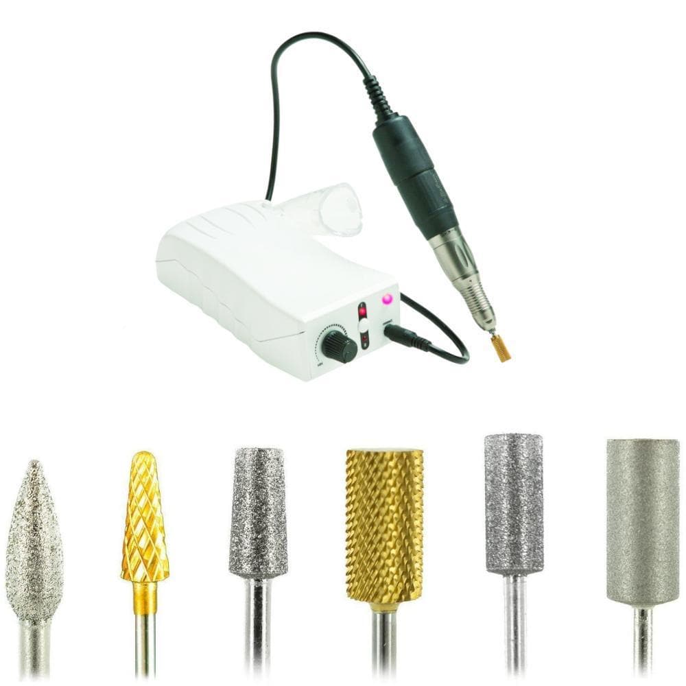 Pro Power® Flex Debriding Drill for Podiatry + Standard Burr Kit - Medicool