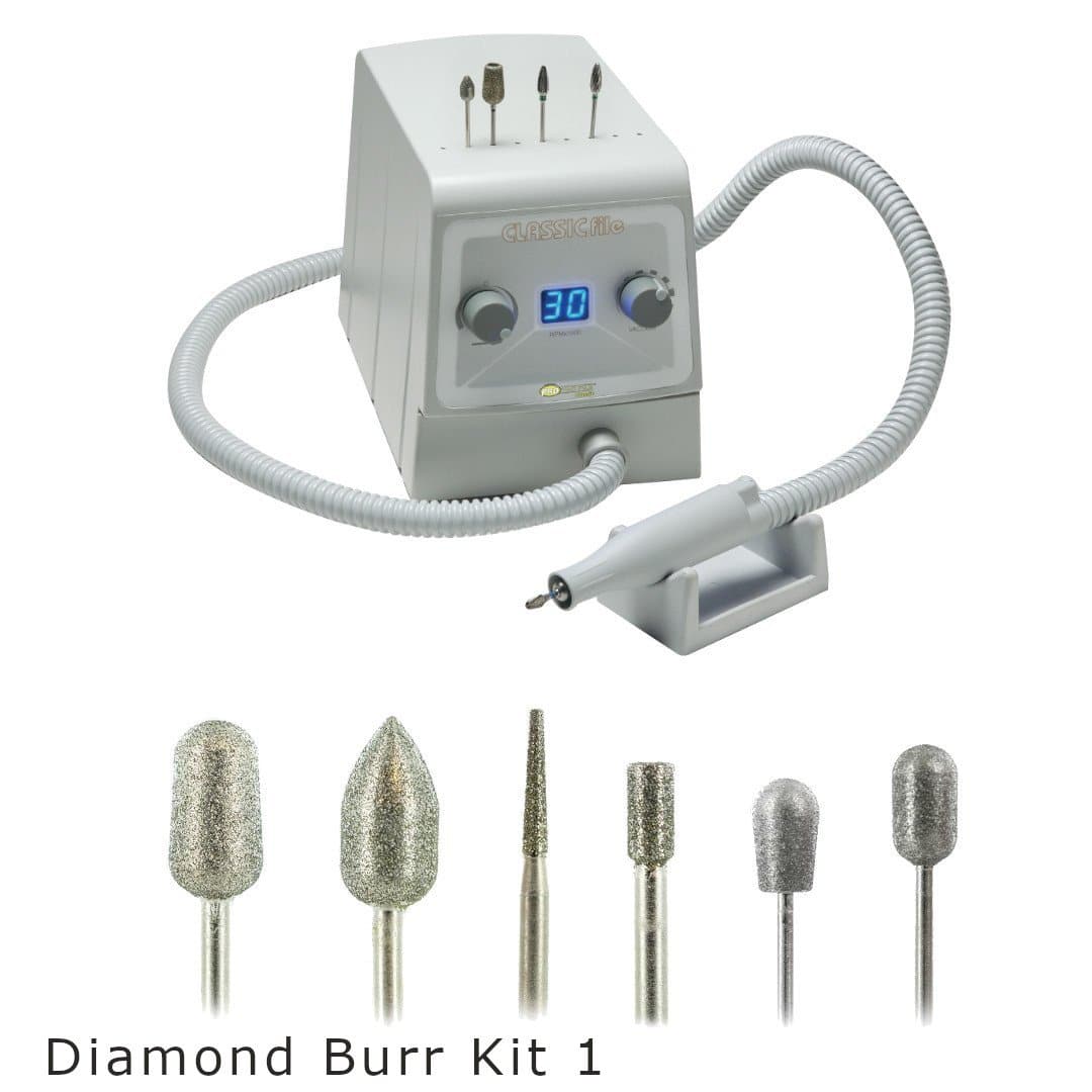 Pro Vac File® Classic for Podiatry and Burr Kit Bundles - Medicool